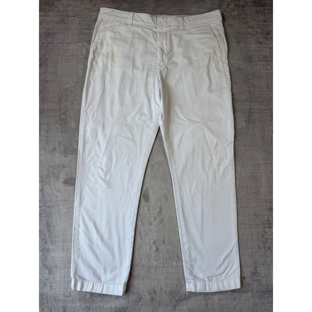 Polo Ralph Lauren Chino Pants Women 12 White Cotton Straight Leg Preppy Classic